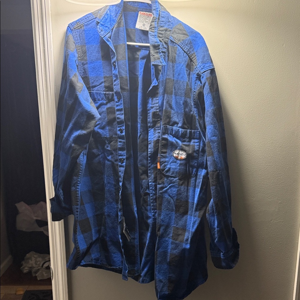 Stylish Blue and Black Checkered Men's Shirt